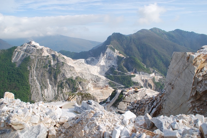 12 Carrara Marmor Steinbruch